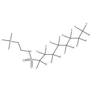 2-[[(Perfluorooctyl)sulfonyl]amino]-N,N,N-trimethylethanaminium结构式