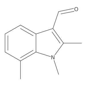 1,2,7-trimethyl-1H-indole-3-carboxaldehyde结构式
