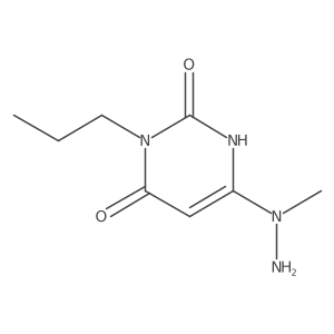 6-(1-Methylhydrazinyl)-3-propylpyrimidine-2,4(1H,3H)-dione结构式