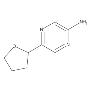 5-(Tetrahydrofuran-2-yl)pyrazin-2-amine结构式