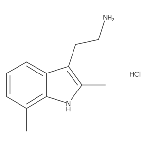 2-(2,7-dimethyl-1{H}-indol-3-yl)ethanamine Structure