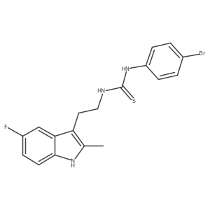 1-(4-bromophenyl)-3-[2-(5-fluoro-2-methyl-1H-indol-3-yl)ethyl]thiourea Structure