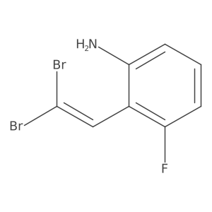 2-(2,2-Dibromovinyl)-3-fluoroaniline结构式