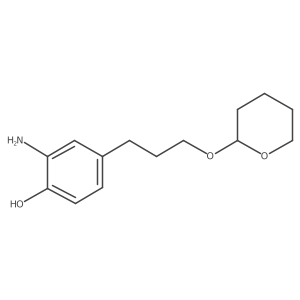 2-Amino-4-[3-(tetrahydro-2h-pyran-2-yloxy)propyl]phenol Structure