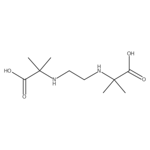 2,2'-(Ethane-1,2-diyldiazanediyl)bis(2-methylpropanoic acid) Structure