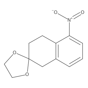 8'-nitrospiro[1,3-dioxolane-2,3'-2,4-dihydro-1H-naphthalene]结构式