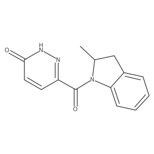 6-(2-methylindoline-1-carbonyl)pyridazin-3(2H)-one结构式