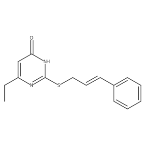 2-(cinnamylthio)-6-ethylpyrimidin-4(3H)-one结构式