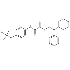 N-[2-(4-methylphenyl)-2-(morpholin-4-yl)ethyl]-N'-[4-(trifluoromethoxy)phenyl]ethanediamide Structure