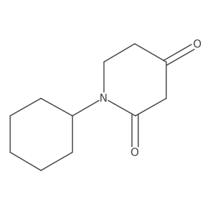 1-Cyclohexylpiperidine-2,4-dione Structure