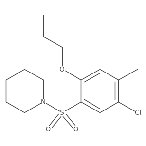 1-(5-Chloro-4-methyl-2-propoxybenzenesulfonyl)piperidine Structure