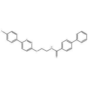 N-(2-((6-(4-fluorophenyl)pyridazin-3-yl)oxy)ethyl)-[1,1'-biphenyl]-4-carboxamide结构式