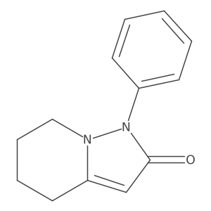 1-Phenyl-4,5,6,7-tetrahydro-pyrazolo[1,5-a]pyridin-2-one结构式