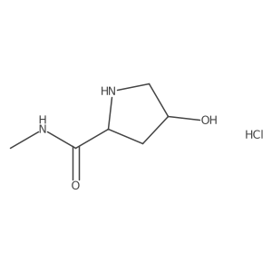 (2S,4R)-4-Hydroxy-N-methylpyrrolidine-2-carboxamide;hydrochloride Structure