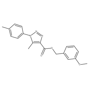 3-methoxybenzyl 5-methyl-1-(p-tolyl)-1H-1,2,3-triazole-4-carboxylate Structure
