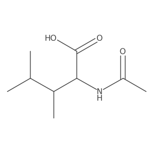 2-Acetamido-3,4-dimethylpentanoic acid Structure