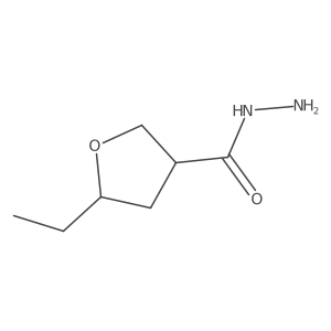 5-Ethyltetrahydrofuran-3-carbohydrazide结构式