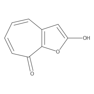 8-Hydroxy-2H-cyclohepta[b]furan-2-one Structure