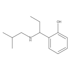 2-{1-[(2-Methylpropyl)amino]propyl}phenol结构式