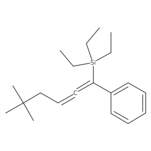 [5,5-Dimethyl-1-(triethylsilyl)-1,2-hexadien-1-yl]benzene结构式