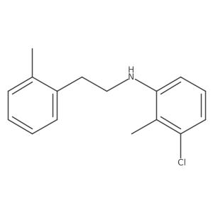 3-Chloro-2-methyl-N-(2-methylphenethyl)aniline结构式