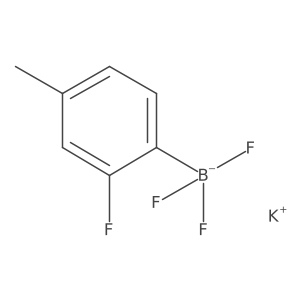 Potassium trifluoro(2-fluoro-4-methylphenyl)borate Structure
