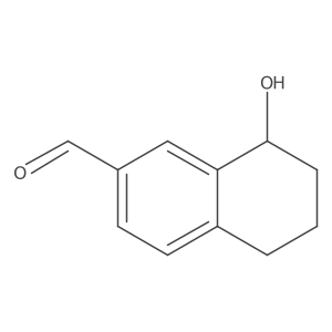 5,6,7,8-tetrahydro-8-hydroxy-2-Naphthalenecarboxaldehyde结构式