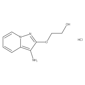 2-((3-Aminopyrazolo[1,5-a]pyridin-2-yl)oxy)ethanol hydrochloride结构式