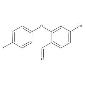 4-Bromo-2-(4-methylphenoxy)benzaldehyde结构式
