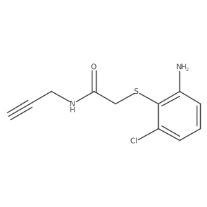 2-[(2-Amino-6-chlorophenyl)thio]-N-2-propyn-1-ylacetamide结构式