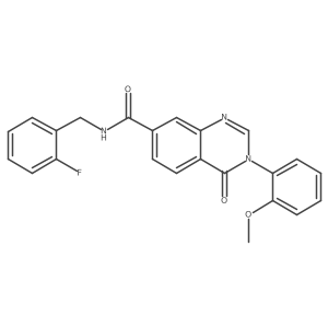 N-(2-fluorobenzyl)-3-(2-methoxyphenyl)-4-oxo-3,4-dihydroquinazoline-7-carboxamide Structure