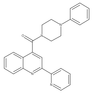 (4-Phenylpiperazino)[2-(2-pyridyl)-4-quinolyl]methanone Structure