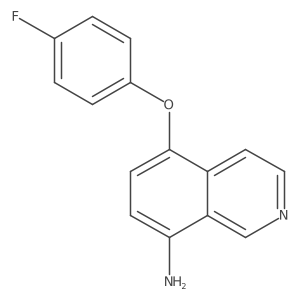 5-(4-Fluorophenoxy)isoquinolin-8-amine结构式