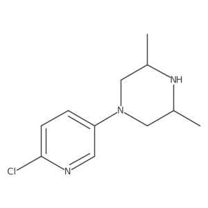 1-(6-Chloropyridin-3-yl)-3,5-dimethylpiperazine Structure