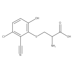 S-(3-Chloro-2-cyano-6-hydroxyphenyl)-L-cysteine结构式