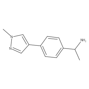1-(4-(1-methyl-1H-pyrazol-4-yl)phenyl)ethan-1-amine Structure