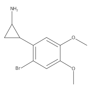 2-(2-Bromo-4,5-dimethoxyphenyl)cyclopropan-1-amine结构式
