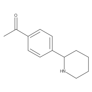 1-[4-(Piperidin-2-yl)phenyl]ethan-1-one Structure