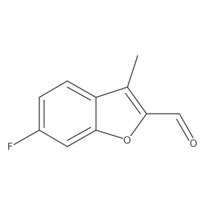 6-Fluoro-3-methyl-1-benzofuran-2-carbaldehyde Structure