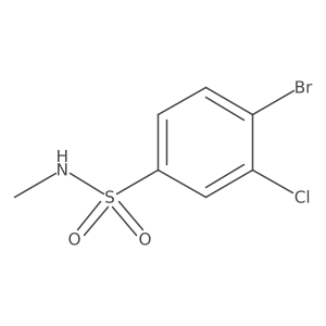 4-Bromo-3-chloro-N-methylbenzene-1-sulfonamide Structure