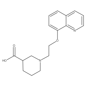1-[2-(8-Quinolinyloxy)ethyl]-3-piperidinecarboxylic acid结构式