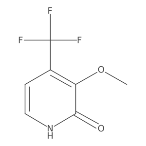 2-Hydroxy-3-methoxy-4-(trifluoromethyl)pyridine结构式