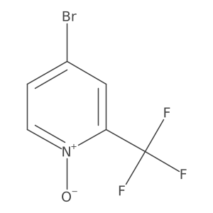 4-Bromo-2-(trifluoromethyl)pyridine 1-oxide Structure
