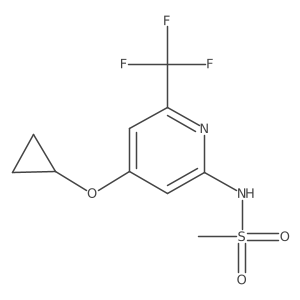N-(4-Cyclopropoxy-6-(trifluoromethyl)pyridin-2-YL)methanesulfonamide结构式