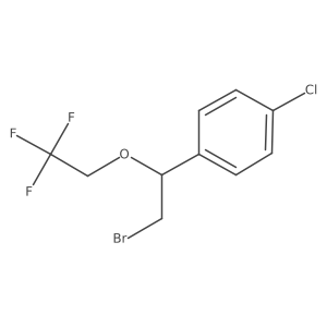 1-(2-Bromo-1-(2,2,2-trifluoroethoxy)ethyl)-4-chlorobenzene Structure