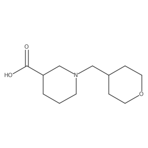 1-((tetrahydro-2H-pyran-4-yl)methyl)piperidine-3-carboxylic acid结构式