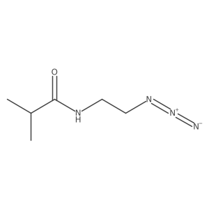 N-(2-azidoethyl)-2-methylpropanamide结构式