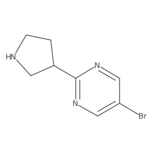 5-Bromo-2-(pyrrolidin-3-yl)pyrimidine Structure