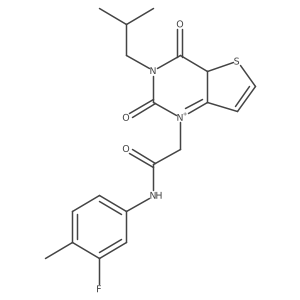 N-(3-fluoro-4-methylphenyl)-2-[3-(2-methylpropyl)-2,4-dioxo-1H,2H,3H,4H-thieno[3,2-d]pyrimidin-1-yl]acetamide Structure