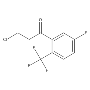 1-Propanone, 3-chloro-1-[5-fluoro-2-(trifluoromethyl)phenyl]- Structure